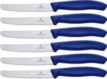 Set Di Coltelli Da Tavola E Da Pomodoro Victorinox Swiss Classic 6 Pezzi Blu
