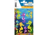 Herma Sticker Magic Seepferdchen Neon