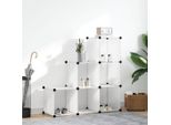 Vidaxl Sistema Di Scaffalatura Scaffale A Cubo Con 6 Scomparti Bianco