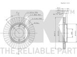 2X Disco Freno Nk 319918 Per Peugeot 206 Hatchback (2A/C) 205 Van