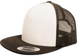 Yupoong Flexfit Unisex Baseball Cap Trucker RW3301 (Taglia Unica) (Marrone/Bianco)