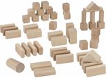 Eichhorn 50 Blocchi Da Costruzione Naturali Da 25 Mm In Fustino