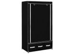 Vidaxl Armadio Nero 87 X 49 X 159 Cm Tessuto
