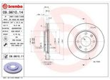 2X Disco Freno Brembo 09.9610.11 Per Peugeot 206 Hatchback (2A/C) 34Mm