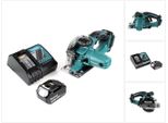 Makita Dcs 552 RG1 18 V Sega Circolare A Batteria Per Metalli 136 Mm + 1X Batteria Da 6,0 Ah E Caricabatteria + Lama E Occhiali Di Protezione