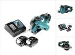 Makita Dcs 552 Rt 18 V Sega Circolare A Batteria Per Metalli 136 Mm + 2X Batteria Da 5,0 Ah E Caricabatteria + Lama E Occhiali Di Protezione
