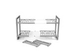 Mensola Compactor Sotto Il Lavello - 2 Livelli - 50/76 X 30 X H 40 Cm
