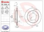 2X Brembo Disco Freno 09.C220.10 Per Suzuki Jimny (Fj) 46Mm 287Mm