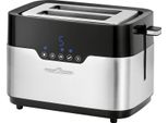 Tostapane Proficook PC-TA 1170, Fessura Larga, Sensore A Sfioramento, Portapane, Vassoio Raccoglibriciole, Funzione Di Centratura, 7 Livelli Di Doratura, Alloggiamento In Acciaio Inox