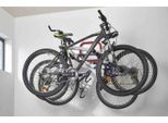 Mottez B053Q3RA Portabiciclette Da Parete Per 3 Biciclette, 750X440X300Mm, Rosso