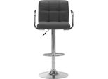 Vidaxl Sgabello Da Bar In Tessuto Grigio Scuro
