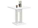 Fmd Mobili Tavolo Da Pranzo A Colonna 70 X 70 X 75 Cm Tavolo Da Cucina Bianco Per Cucine Strette