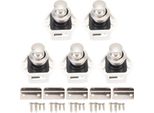5Pcs Pulsante Di Chiusura Elegante Multiuso Rv Senza Chiave Armadietto Manopola Della Porta Per Camper Casa Yacht Base Bianca Perla Ni