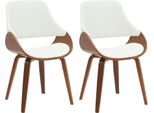 Set Di 2 Sedie Da Pranzo - Sedie Da Cucina - Similcuoio - Comode E Facili Da Pulire