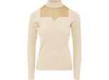 Maglione Lavorato A Maglia Da Donna Bionda - Beige, Xs/S