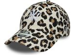 New Era Donna Mlb 9FORTY Cappellino Jacquard Leopard Midi Logo New York Yankees