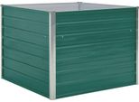 Vidaxl Letto Rialzato 100 X 100 X 77 Cm Acciaio Zincato Verde