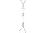 Appendiabiti Appendiabiti In Metallo Nero / Bianco 170Cm 12 Ganci Appendiabiti 5342, Colore:Bianco / Bianco