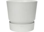 Elho Cover Greenville Round 25 Cm, Bianco