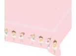 Amscan 9903951 - Tovaglia Little Dancer, Carta, Dimensioni 115 X 175 Cm, Idrorepellente, Little Dancer, Balletto, Compleanno, Festa Per Bambini, Rosa