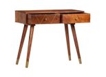 Tavolo Consolle 90×35×76 Cm In Legno Massiccio Di Acacia