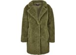 Urban Classics Donna - Cappotto Sherpa Oversize Oliva - L