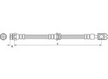 Tubo Freno 550Mm Metzger Per Seat Ibiza Iv