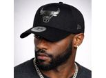 Cappellino New Era Nba 9FORTY Con Logo Metallico Chicago Bulls Nero