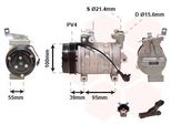 Van Wezel 5100K085 DKV10R Climatizzatore Compressore Climatizzatore Pag 46 R134A Per Subaru Forester (Sh) Impreza Hatchback (Gr, Gh, G3) Impreza Berlina (Gr)