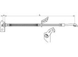 Metzger 4111457 Tubo Freno Anteriore Sinistro Per Hyundai Ix20 (Jc)