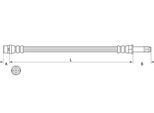 Tubo Freno Anteriore 409Mm Metzger Per Volvo V40 Hatchback