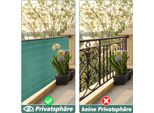 Swanew Schermo Di Privacy Del Balcone Schermo Di Recinzione Schermo Di Tennis 1.5X10M Schermo Di Privacy Hdpe Rete Di Recinzione Tessuto Ombreggiante Frangivento Verde