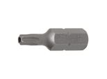 BGS Bit 4425, LäNge 30 Mm, Antrieb AußEnsechskant 8 Mm (5/16"), T-Profil (FüR Tx) Mit Bohrung T25 ; BGS Technic)