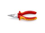 Knipex 08 26 145 T Bk Spitz-Kombizange Mit BefestigungsöSe Verchromt Vde 145 Mm)