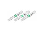 Hazet Bit 2223NSLG-T30/3, Sechskant Massiv 6,3 (1/4 Zoll), Innen TX Profil, T30, Anzahl Werkzeuge: 3)