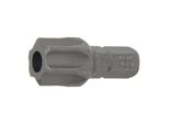BGS Bit 4460, LäNge 30 Mm, Antrieb AußEnsechskant 8 Mm (5/16"), T-Profil (FüR Tx) Mit Bohrung T60 ; BGS Technic)