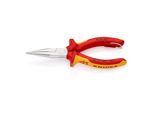 Knipex 25 06 160 T Bk Flachrundzange Mit Schneide (Radiozange) Verchromt Vde 160 Mm)