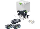 Festool Hkc 55 Keb-Basic Sega Circolare A Batteria 18 V 160 Mm Brushless + 2X Batteria 8,0 Ah + Caricabatteria + Systainer