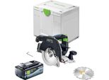 Festool Hkc 55 Keb-Basic Sega Circolare A Batteria 18 V 160 Mm Brushless + 1X Batteria 8,0 Ah + Systainer - Senza Caricabatteria