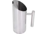 Acciaio Inox Acqua Cravatta Pentola Fredda Bere Brocca Con Manico Ergonomico Per Casa Ristorante Caffè 1L / 33,8 Oz