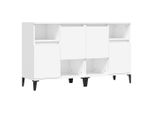 Syfax™ Credenze 2Pz Bianche 60X35X70 Cm In Legno Multistrato