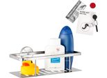 Bremermann Serie Bagno Piazza - Cestino Doccia Con Rivestimento Antimpronta Incl. Set Di Adesivi, Piatto Doccia, In Acciaio Inox Satinato