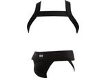 Barcode Berlin - Intimo Da Uomo Sospensorio - Multipack 1X Sergey Jockstrap + 1X Matt Harness Black - Taglia M