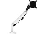 Supporto Per Monitor Da Tavolo Nero E Argento Con Molla A Gas Vesa Integrata Solidhand-Bg01Bw