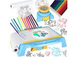 Tavolo Da Disegno Con Proiettore Blu