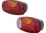 Set Luci Posteriori Sinistra Destra 24 V 12 V R10W P21W Hella Adatto Per Bcs