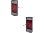 Set Luci Posteriori Sinistra Destra 24 V Led Hella Adatto Per Fruehauf