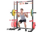 Vevor Power Rack 445 Kg Di Carico, Rack Multifunzionale Per Squat Per Palestra Domestica, Attrezzo Per Allenamento Della Forza Con 6 Perni Per Bande Elastiche, Attacco Landmine E Barre Di Sicurezza Per Distensioni Su Panca E Squat.