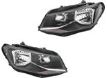 Set Fari Principali 12 V W21/5W H4 H21W Alogeni Ff Hella Per Vw Caddy E Altri Modelli
