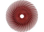 Disco Con Spazzola Radiale Premium Sunburst Ø 76 Mm Grana 220 Marrone